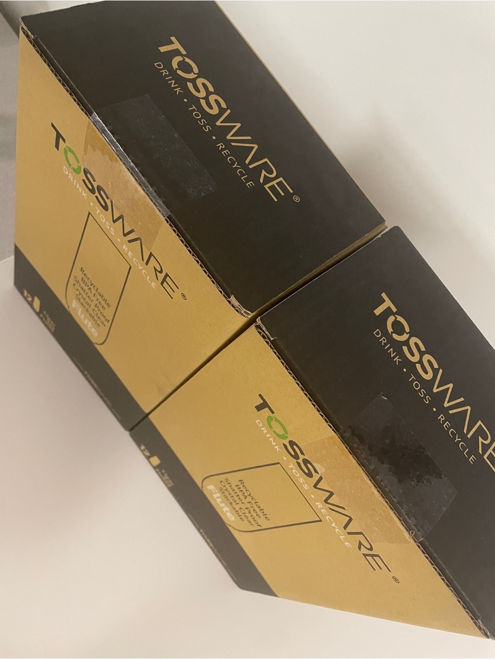 🥂 Tossware 9oz Clear Champagne Flutes - 2 Boxes of 12 (24 Total Flutes) 🥂 - Picture 8 of 9